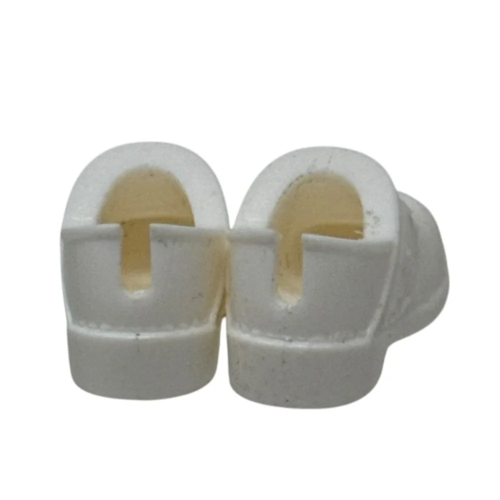 Mattel White Clog Shoes Barbie Fashionistas Footwear Doll Accessories